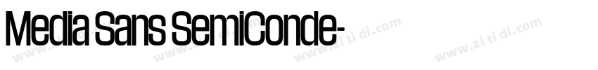 Media Sans SemiConde字体转换